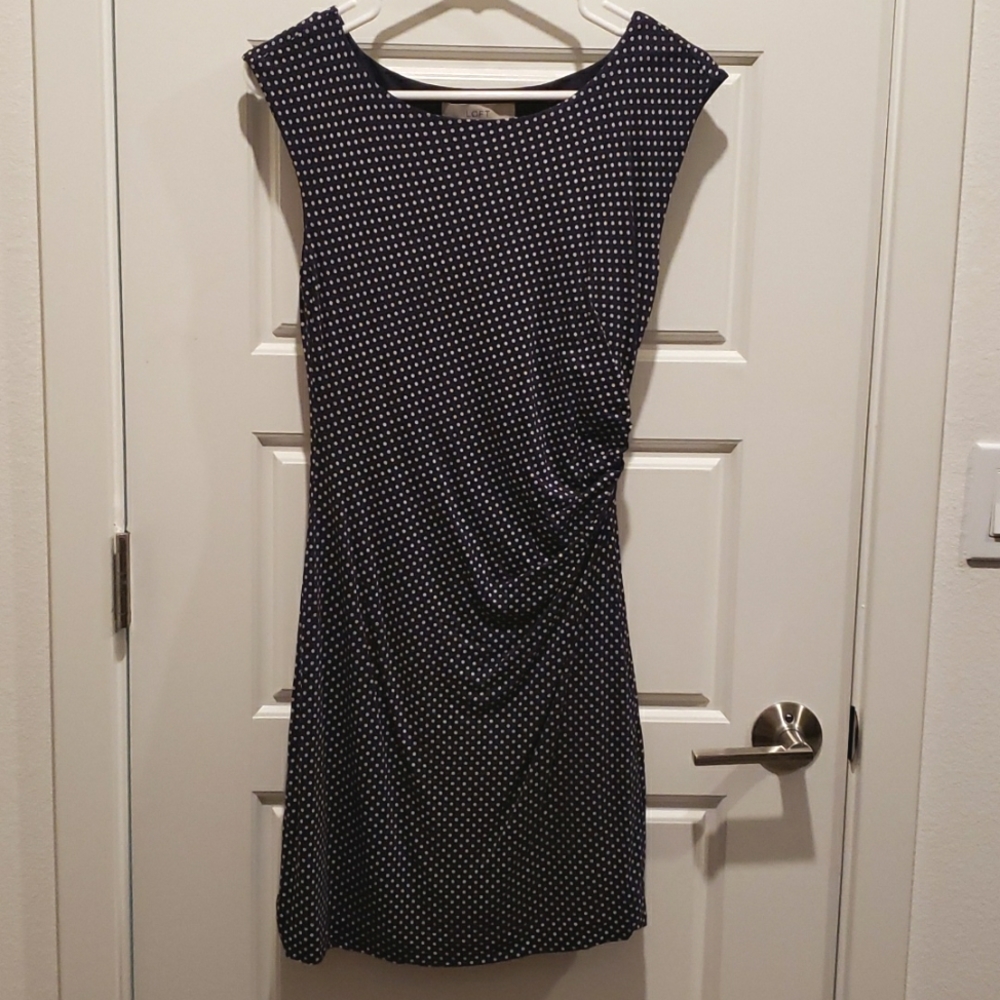 Ann Taylor Loft Navy and Tan short dress - size S